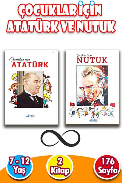 Harika Çocuk Yayınları 7 - 12 Yaş Çocuklar Için Atatürk Ve Nutuk - 2 Kitap - ...