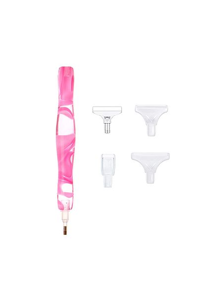 Choice Pink 5d Diamond Painting Pen Crystal Point Drills Pen Handmade Tools With Metal Point Drill Heads Mu