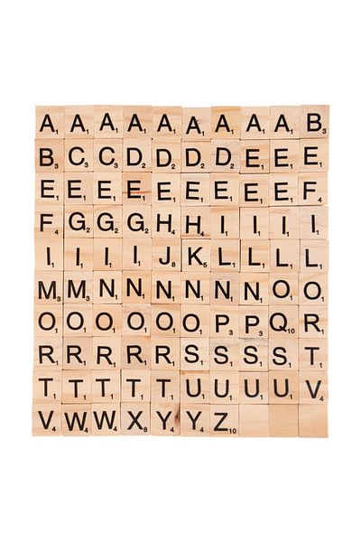 Choice B01 100pcs Wood Tiles Letter Alphabet Number Wooden Block Educational Puzzle Toys For Kids Birthday