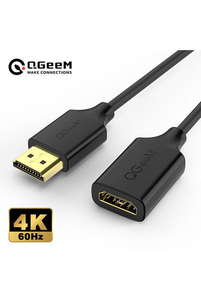 Choice 0.9m 3ft Qgeem 4k Hdmi Extension Cable Extender Hdmi 2.0 Adapter For Xiaomi Xbox Serries X Ps5 Ps4 T