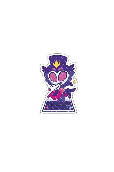 Choice 13 8cm Helluva Boss Anime Figures Q Version Alastor 3 Vees Toy Figure Woman Fashion Stand Model Doll