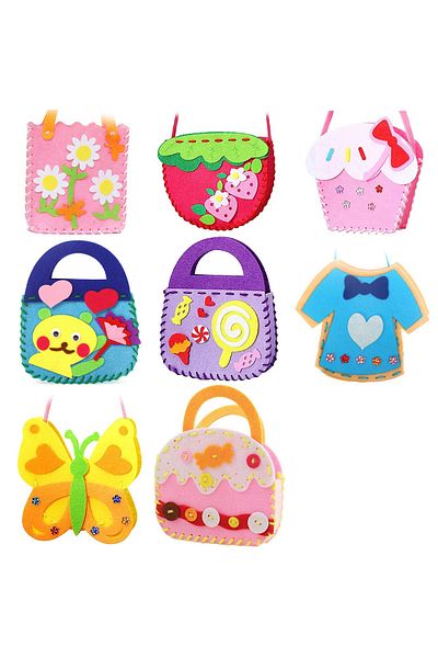 Choice 8pcs 8pcs Kids Sewing Kit Diy Felt Sewing Kits Preschool Educational Toys Craft Felt With Safety Nee