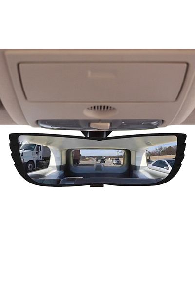 VODOOL 1pcs Car Interior Rear View Mirror Wide Angle Panoramic Assisting Anti-glare Large Vision Interior M