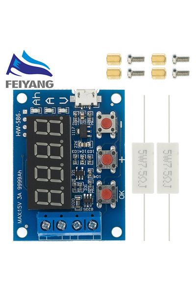 Choice SAMIROB 1.2V 12V 18650 ZB2L3 Li-ion Lithium Battery Capacity Tester+Resistance Lead-acid Battery ...