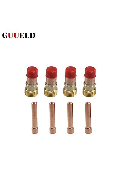 GUUELD 30pcs Tig Welding Torch Accessories Stubby Gas Lens 4#~12# Pyrex Glass Cup Kit For Wp-17/18/26 To...
