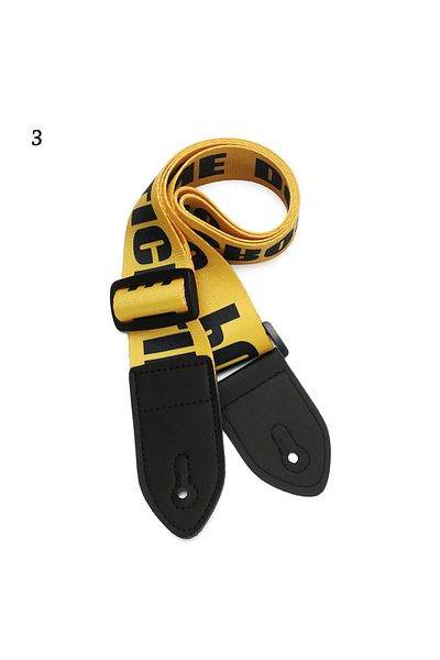 Choice 3 Nylon Guitar Strap For Acoustic Electric Guitar And Bass Multi-color Guitar Belt Pu Leather Ends .