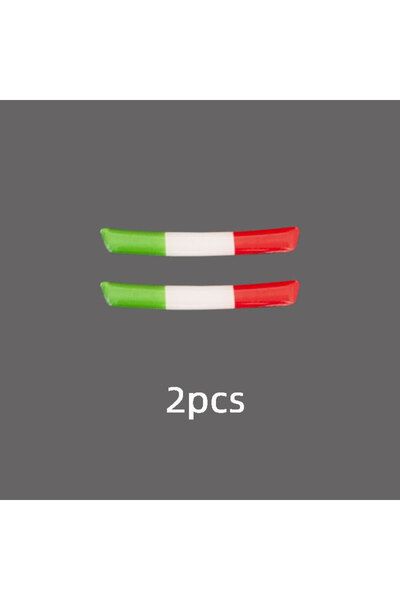 Choice1 قطعتان من ملصقات تزيين لوحة ناقل الحركة ثلاثية الأبعاد لعلم إيطاليا ا...