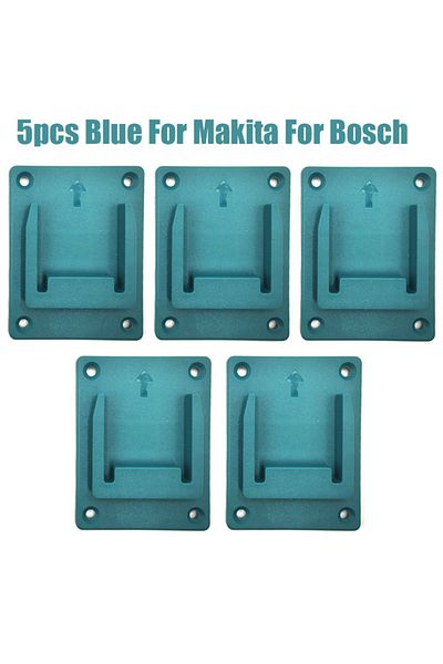DIKELANG For Makita Bosch 5packs Tool Mount Storage Bracket For Makita/bosch/dewalt/milwaukee 18v Li-ion Batt