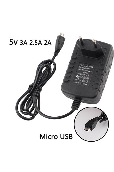 YTDMEN قابس الاتحاد الأوروبي 5 فولت 3 أمبير 220 فولت 5 فولت محول طاقة Micro USB تيار مستمر 2 أمبير 2.5 أمبير 3 أمبير محول طاقة تيار متردد/مستمر 5 فولت شاحن مزود 2