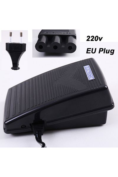 inne 220v Eu Plug Sewing Machine Foot Control Pedal Cord 033770217 644d 734d Connector Lead Cord H00