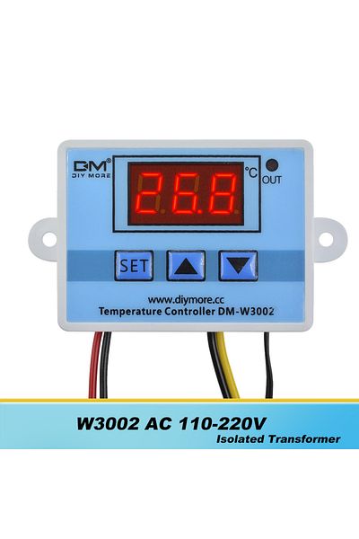 Aideepen 110v-220v Iso W3002 Dc 12v 24v Ac 110v 220v Professional Digital Led Temperature Controller 10a Ther