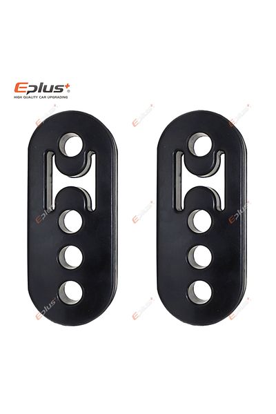 Choice 4 Hole Black 2pcs Universal Car Exhaust Pipe Mount Brackets Hanger Insulator Polyurethane Hanger L