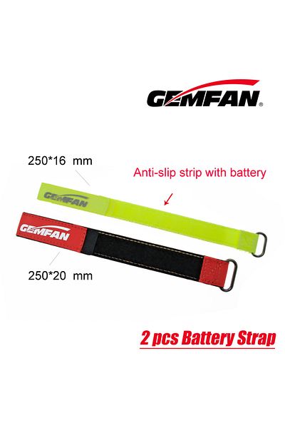Choice 2 Pcs Green 16mm 2pcs Gemfan Battery Strap 250*16mm/250mm*20mm Mini Size Magic Strap Magic Tie Down
