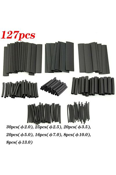 Choice 127pcs With Bag Heat-shrink Tubing Thermoresistant Tube Heat Shrink Wrapping Kit Electrical Connecti