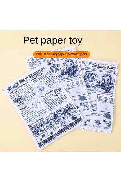 Choice Black 1 Piece Pet Sniffing Black And White Ringing Paper Toy Cat And Dog Interactive Bite-resistant