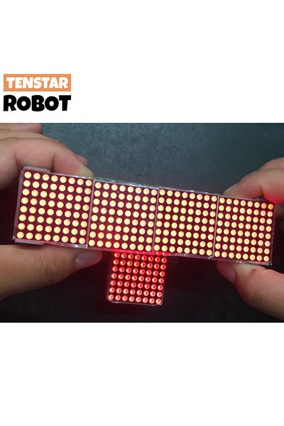 Choice Red Max7219 Dot Matrix Module Microcontroller 4 In One Display With 5p Line 4 In 1 Red/green