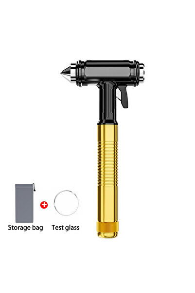Choice1 مطرقة أمان السيارة من الذهب الأسود، مطرقة طوارئ لكسر نوافذ السيارة، ق...