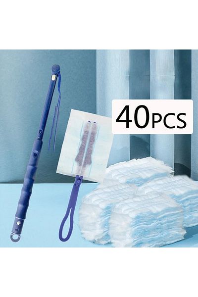 Choice Long-short-40 Heads Bulk Duster Brush Disposable Duster With Replace Head Refills For Cleaning Home