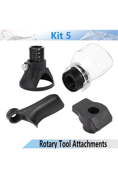 NEWONE Kit5 Rotary Tool Dremel Attachments 4pcs/set Accessories Saw Sharpening Dust Blower Fan Shiel