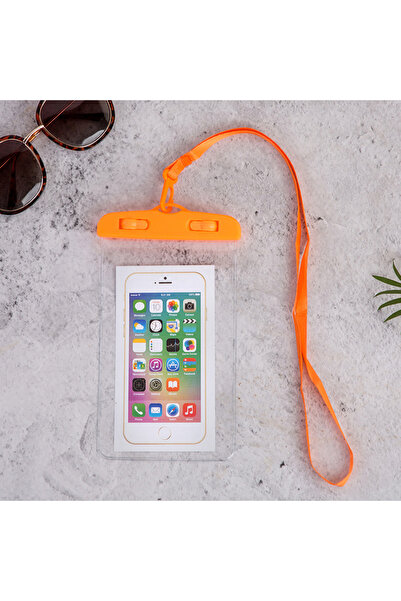 JETTING جراب برتقالي عالمي مقاوم للماء للاستخدام في الهواء الطلق للسباحة والش...