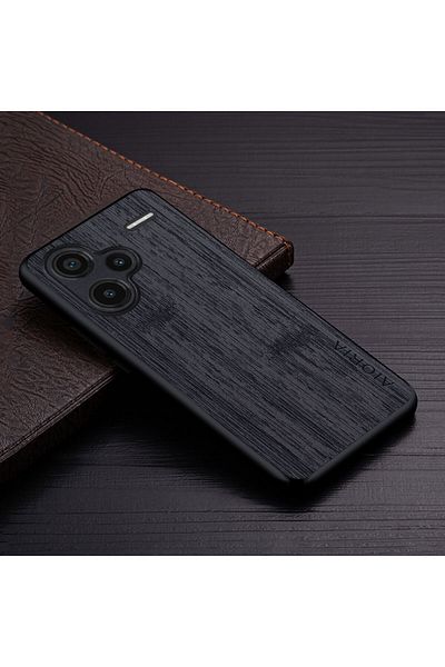 Choice جراب Redmi Note13pro Plus أسود لهاتف Xiaomi Redmi Note 13 Pro Plus 4g 5g Funda بنمط خشب الخيزران L