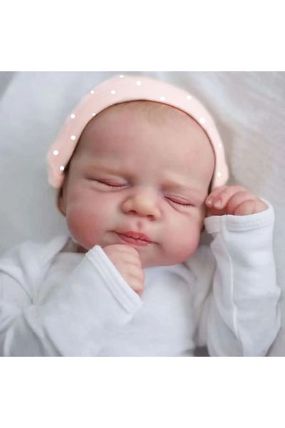 MRB Finished Doll 18 Inch Reborn Baby Doll Pascale Lifelike Newborn Doll Handmade Painted Hair 3d Sk