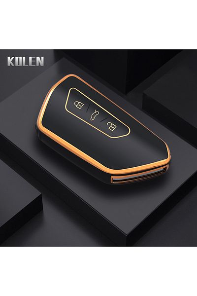 Choice Black Fashion Tpu Car Key Case Cover Shell Fob For Volkswagen Vw Golf 8 Mk8 Id-4 Id-6 For Skoda Octa