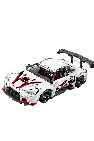 Choice Car Model Building Blocks Compatible With Concept White Sports Car Super Racing Building Blocks Bric