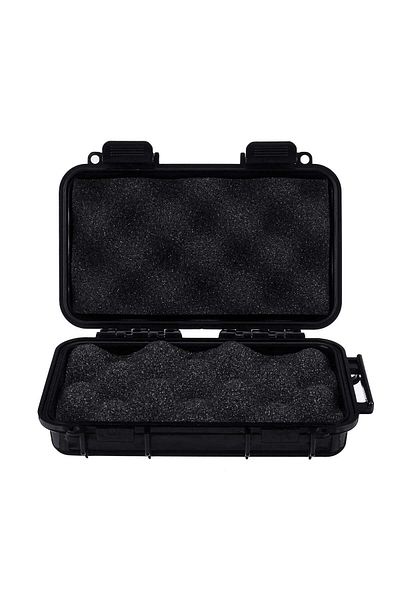 Halojaju 190x120x52mm Black 4 Color Outdoor Shockproof Waterproof Box Survival Airtight Case Holder Storage M