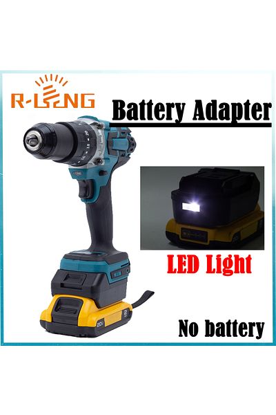 Choice Battery Converter Adapter for DeWalt 18V Li-ion to for Makita 18V BL Series Power Cordless Tool W...