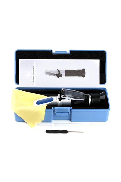 JUANJUAN With Box Handheld Sugar Refractometer Sugar Concentration Meter Densimeter 0-32% Brix Saccharimeter