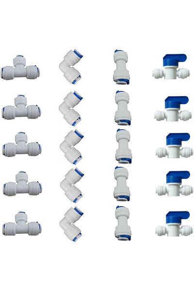 Choice 1/4" OD Quick Connect Push In to Connect for RO Water Reverse Osmosis System Water Tube Fitting S...