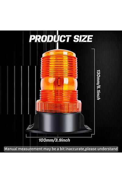 Choice 1 قطعة من مصباح تحذير LED مقاس 4 بوصات من Co Light مصباح طوارئ للسيارة وميض إشارة ضوئية وامضة لحركة المرور
