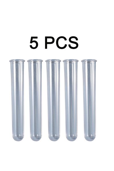 UDOCOOL Transparent 5pcs 5pcs Flowers Test Tube Vase Acrylic Glass Diy Home Decor Plaster Resin Clear Displa