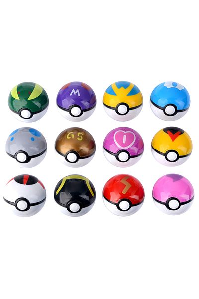 Choice 12pcs No Box 12 Pcs/set Pokemon Pikachu Action Figure Pokemon Game Pokeball Model Anime Figure Doll