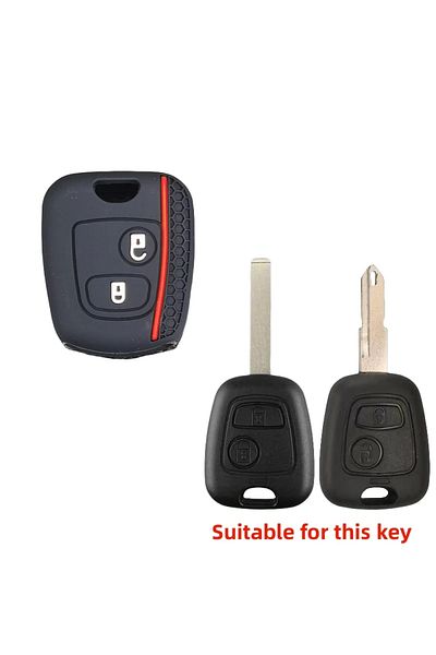 Choice Black For Citroen C1 C4 For Peugeot 106 107 206 207 306 307 406 407 Auto Shell Fob Protector Car Rem