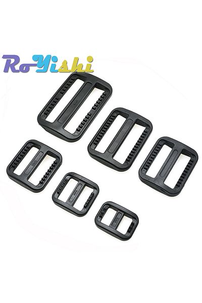 Choice Webbing Size 25mm 10pcs 10 Pcs/pack Plastic Slider Tri Glide Adjust Buckles Wider Style Backpack St