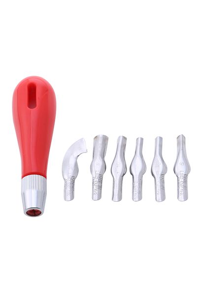 Choice Red Carving Tool Practical Beginner Diy Portable Abs Linoleum Cutter Art Supplies Ergonomic School E