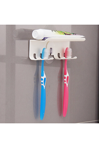 Choice حامل فرشاة أسنان ذاتي اللصق بأربع فتحات مثبت على الحائط من M White 700...