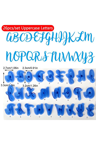 Choice 26 قطعة - أحرف كبيرة... مجموعة أحرف كبيرة وصغيرة ممتعة من طوابع الكيك ...