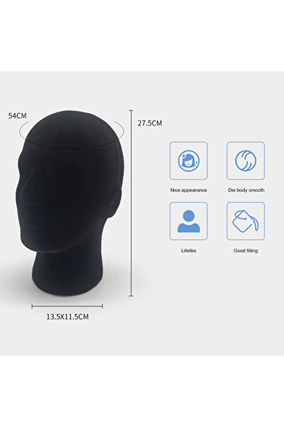 Choice 1 قطعة 1 قطعة رأس مانيكان من الفوم للرجال نموذج قبعة شعر مستعار نظارات...