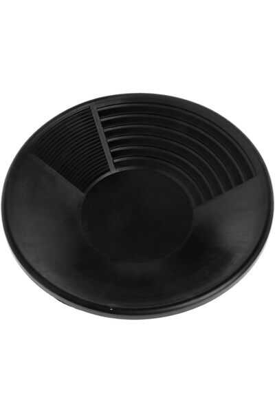 Choice black 15 inch Hot Sale Plastic Gold Pan Basin Nugget Mining Pan Dredging Prospecting River Tool Wash