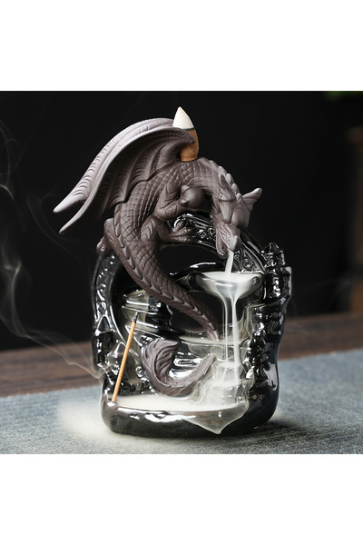 Choice مبخرة AP11 مصنوعة من السيراميك بتصميم تنين عتيق، قطعة واحدة، ديكور منزلي، ديكور سطح الطاولة، ديكور منزلي