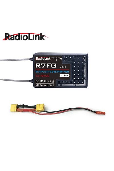 Choice RadioLink R7FG 2.4GHz 7CH Dual Antenna Reciever High Voltage Integrated Gyro Version For Radiolin...