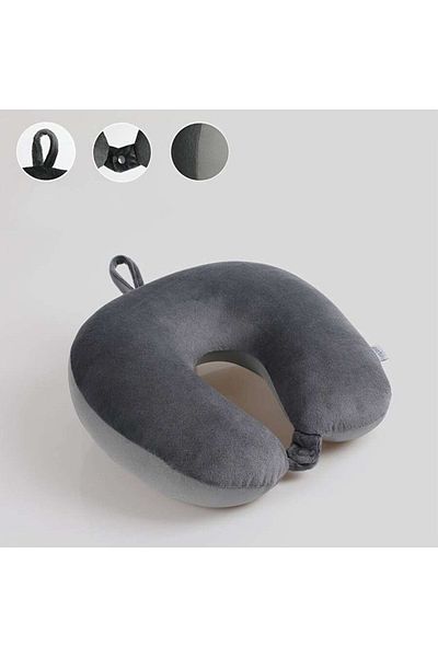 Choice Dark Gray 1pc Travel Pillow Neck Pillow Airplane Pillow Traveling Car Home Office Travel Neck Flight