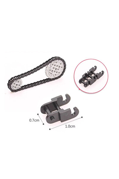 choice2 400pcs Black Technical Parts Chain Link Bricks 3711 14696 compatible with legoeds MOC Building Block