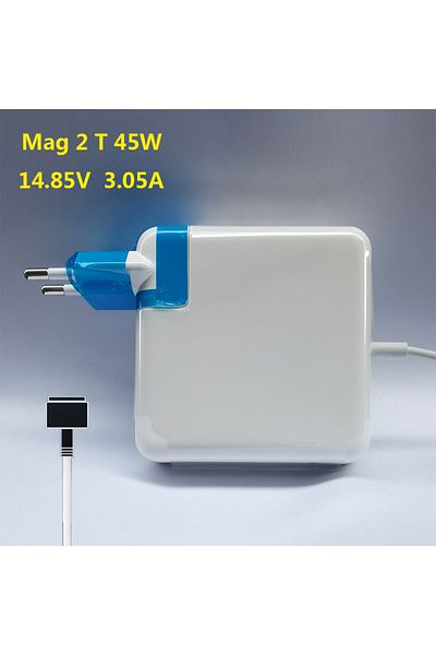 Choice شاحن Mag2-t-45w من الاتحاد الأوروبي لجهاز Mac Book Air Pro بقوة 45 واط و60 واط و85 واط جديد A1466 A1278 A1502 A1398 A1286 A1465