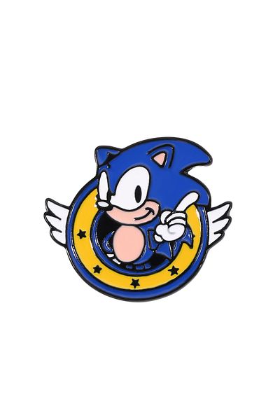 Hot Toys Hedgehog Brooch Anime Cartoon Sonic The Hedgehog Brooches Pins Badges Brooches Lapel Pin Enamel Pin
