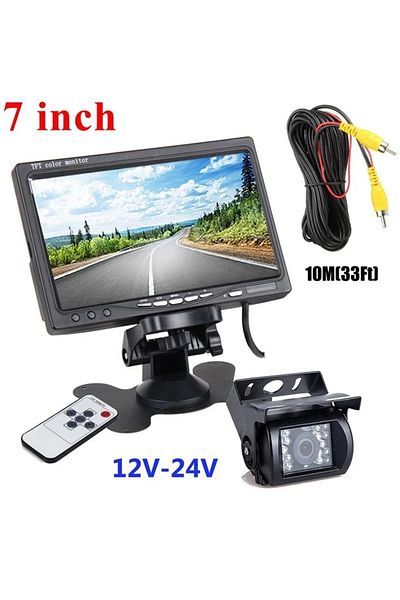 Choice Monitor And1 Camera Bileeko 12-24v For Rv Truck Bus Van Car Ir Back Up Camera Night Vision System 7"