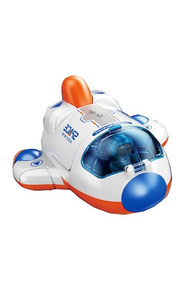 Choice Ship Orange Children Puzzle Space Toy Car Simulation Model Astronaut Rocket Spaceship Series Toy Car